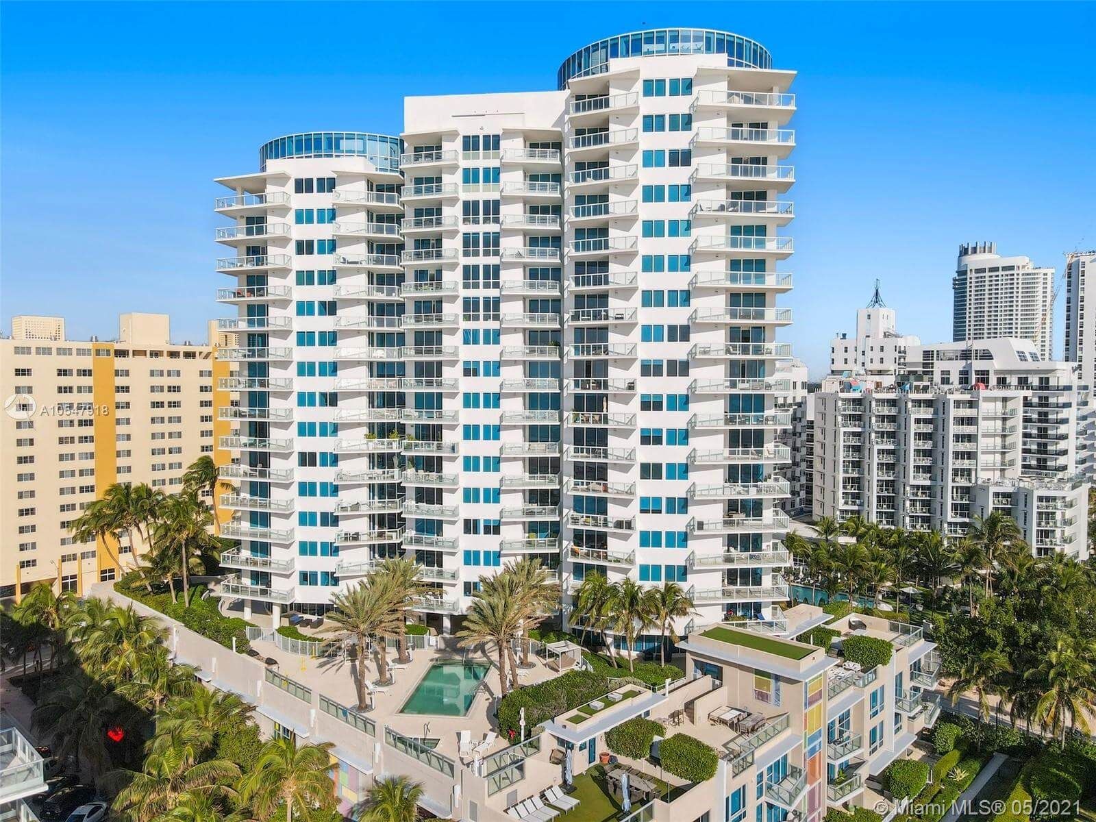 Vista del Edificio en Mosaico de Miami Beach