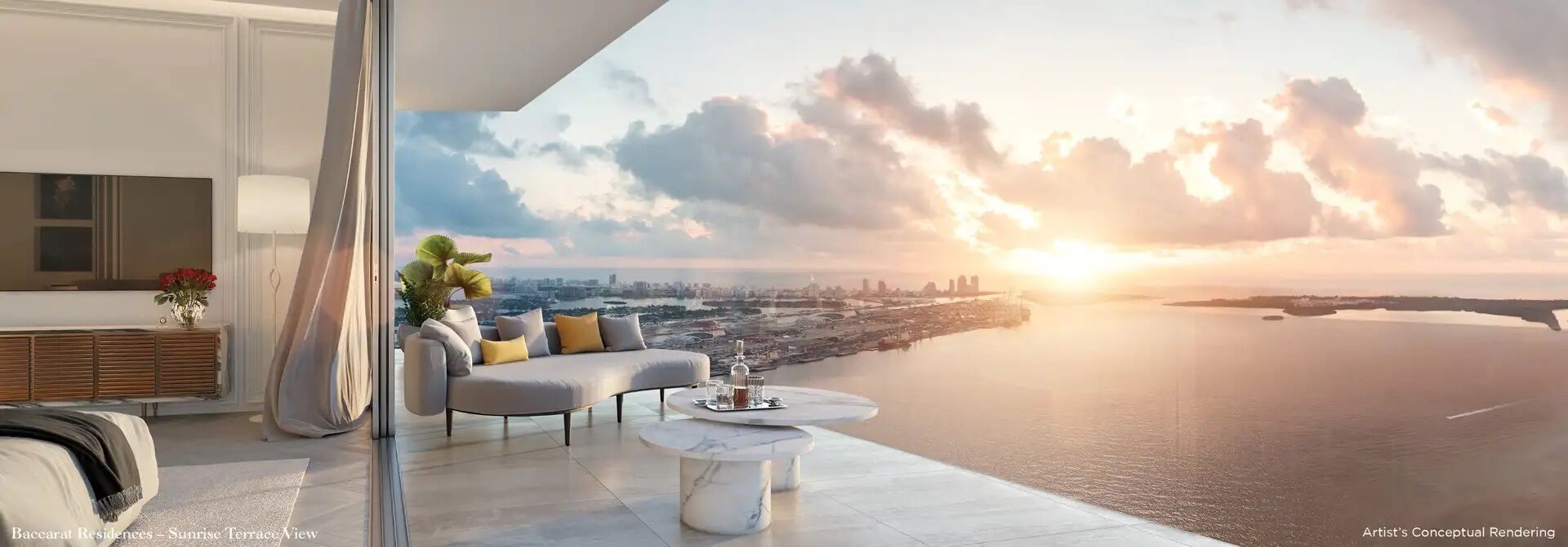 Baccarat Residences - Sunrise Terrace View