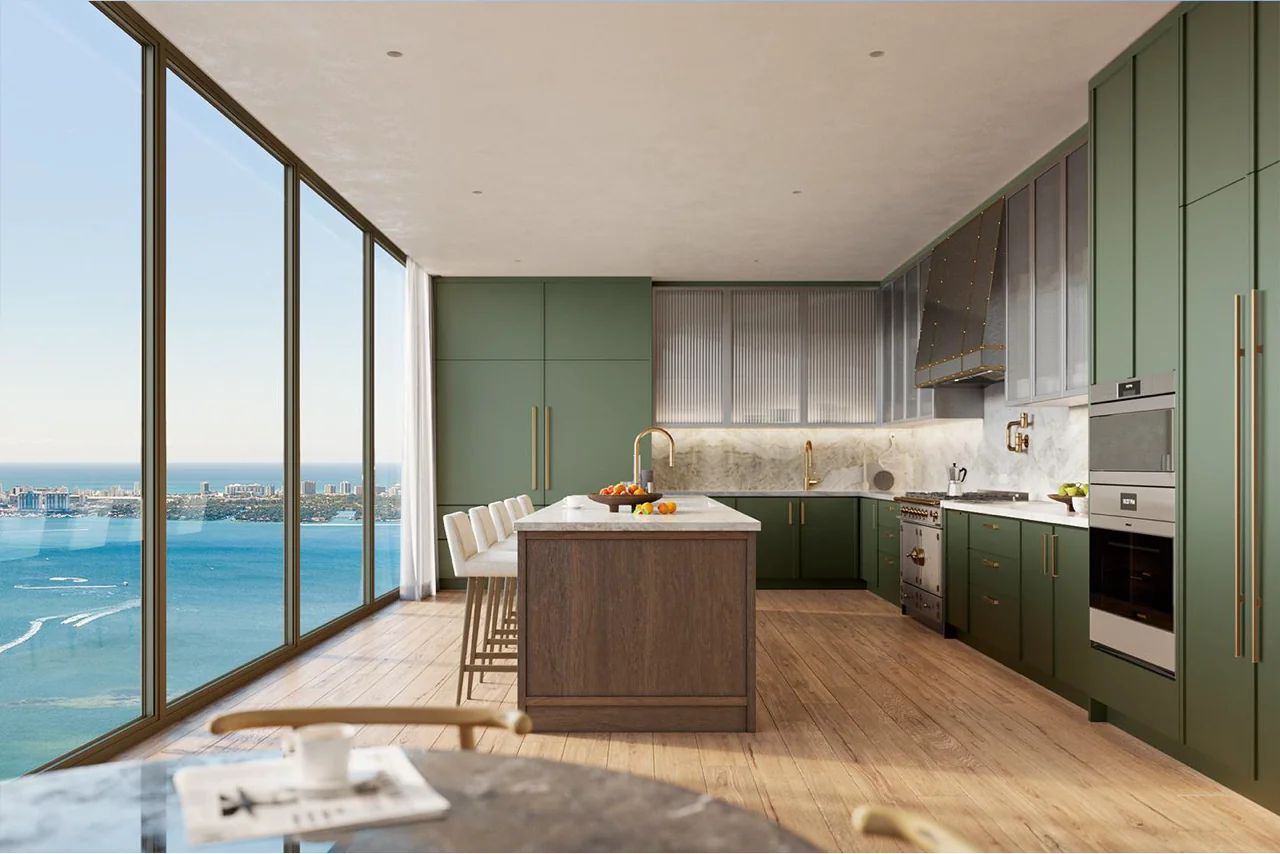 Elegant Interior Design of Villa Miami With Panoramic Ocean View