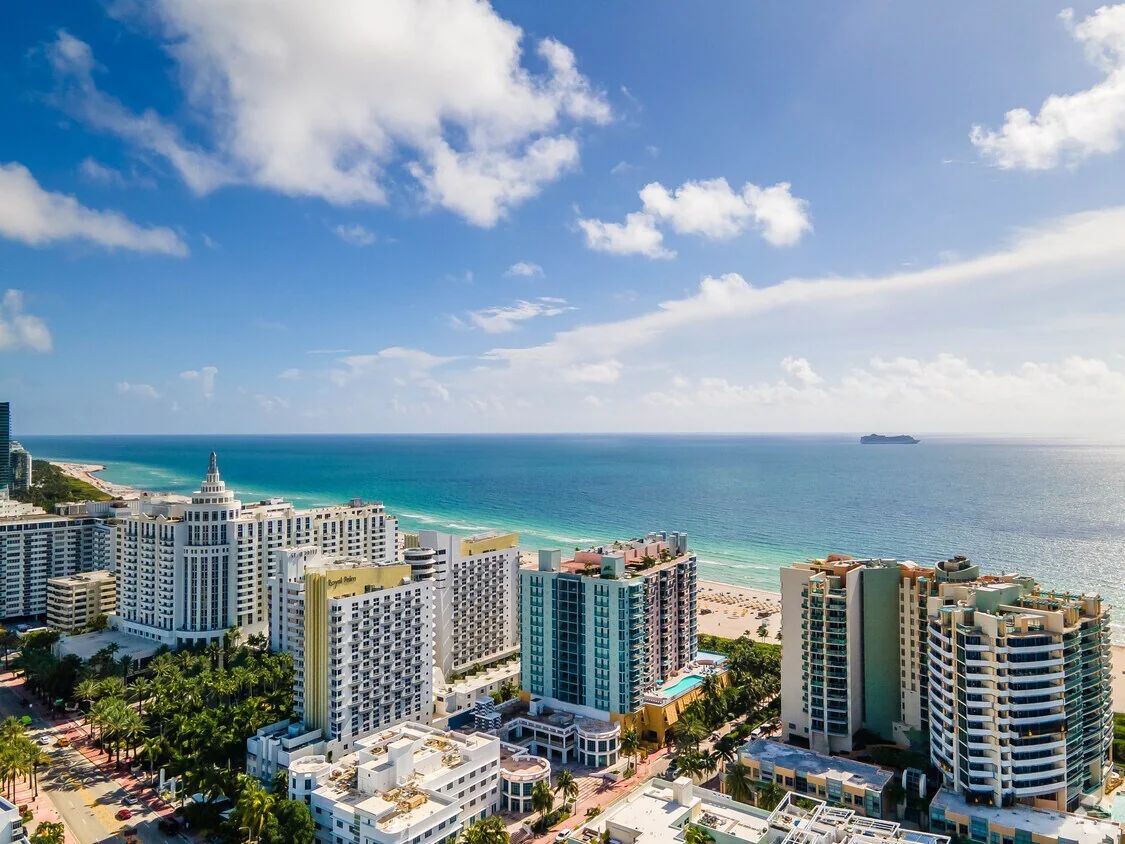 Vista de 1500 Ocean Drive y el Océano Atlántico