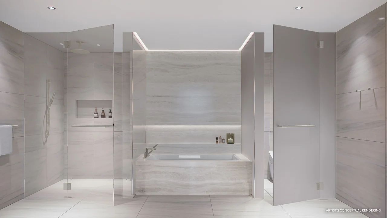 在庞帕诺海滩的卡萨玛公寓，有宽敞且放松的浴室