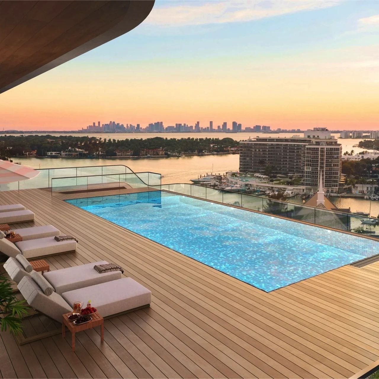 Ella Residence Rooftop Swimming Pool Overlooking the Bay