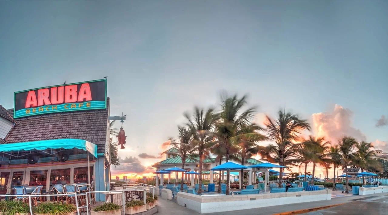 Café en la playa de Fort Lauderdale Aruba