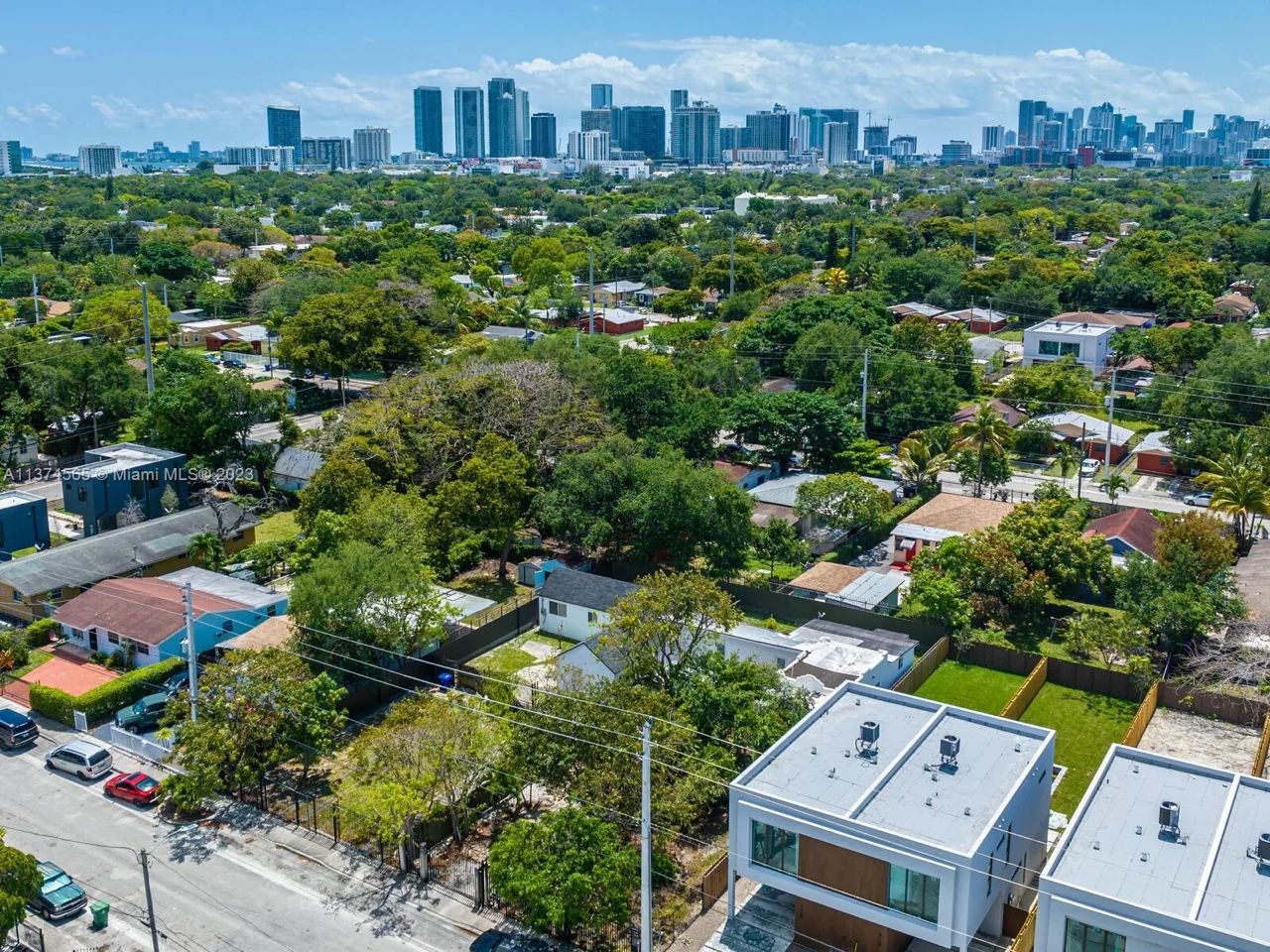 An Aerial View of the Little Haiti Neighborhood