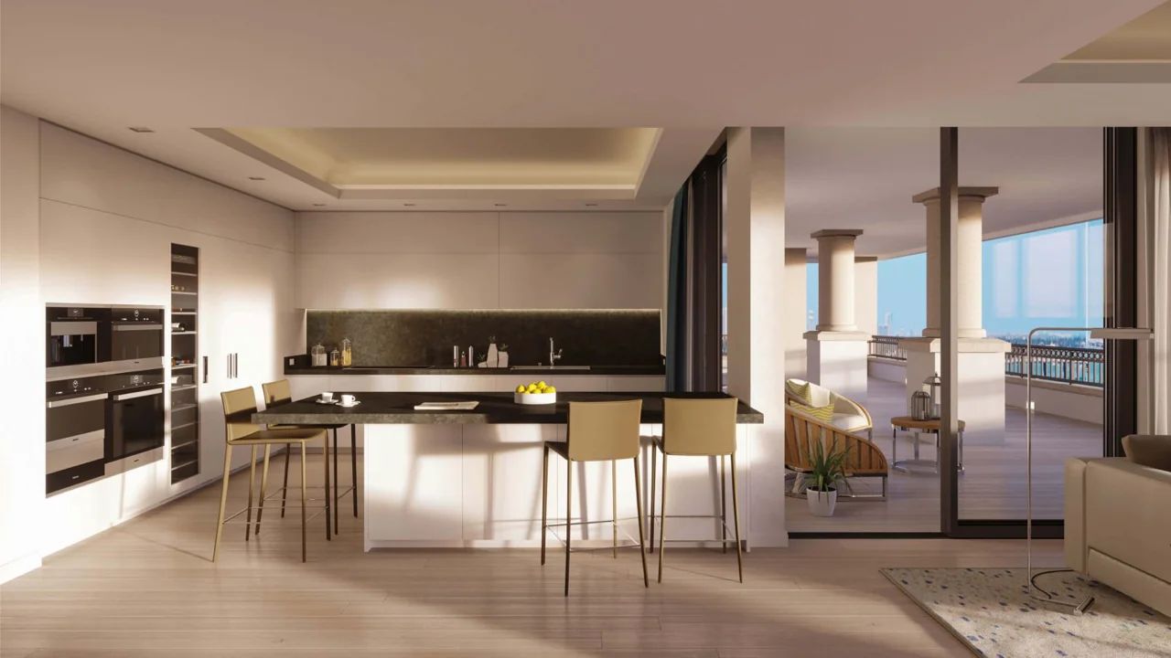 Impressive and Lavish Kitchen in Palazzo Della Luna on Fisher Island Impressive and Lavish Kitchen in Palazzo Della Luna on Fisher Island