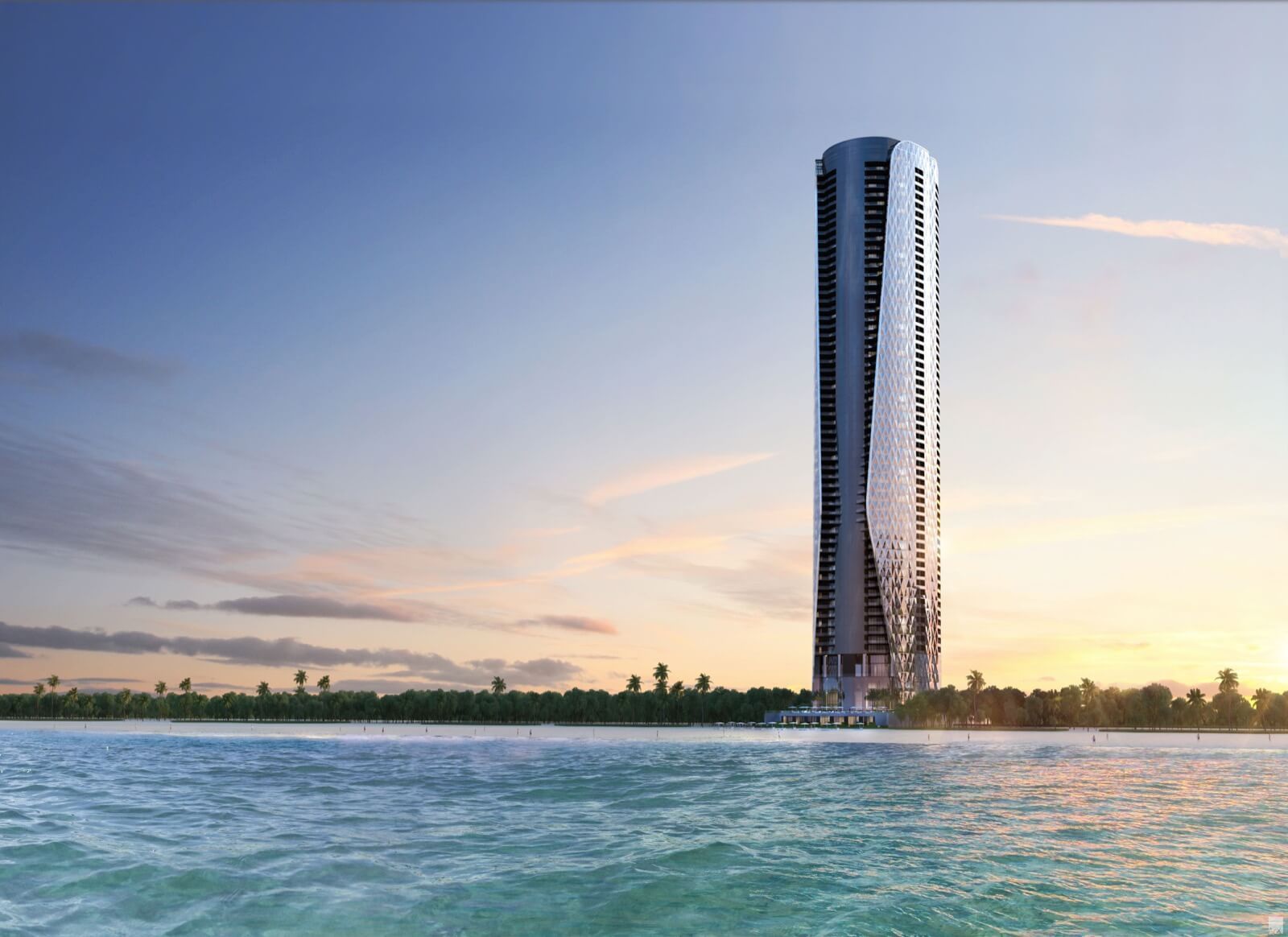 Vista frente al mar de Bentley Residences
