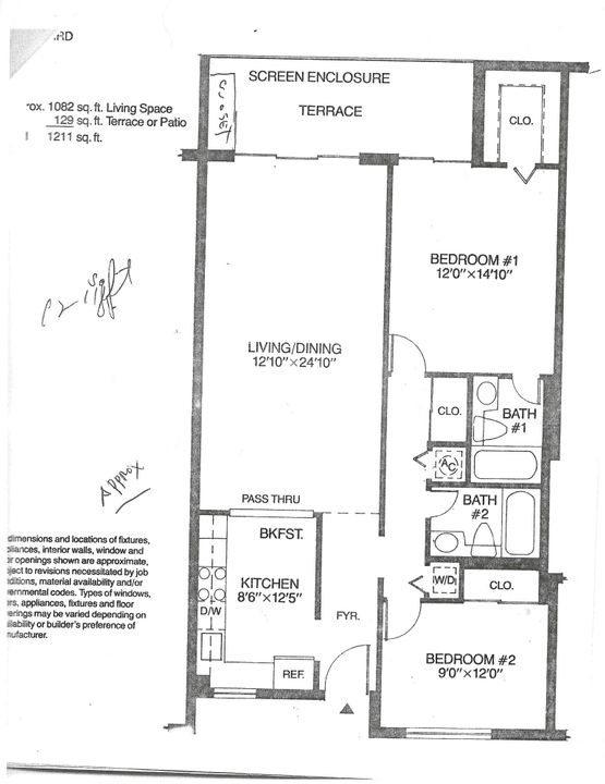 Recently Rented: $1,300 (2 beds, 2 baths, 1082 Square Feet)