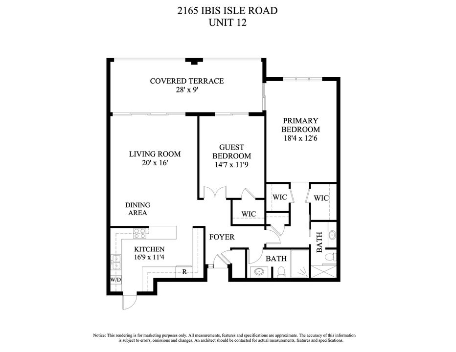 Active With Contract: $1,470,000 (2 beds, 2 baths, 1168 Square Feet)