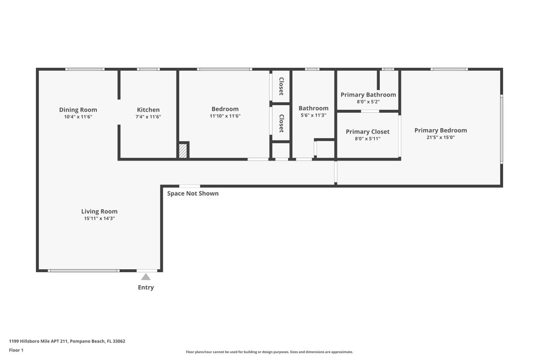 For Sale: $475,000 (2 beds, 2 baths, 1060 Square Feet)