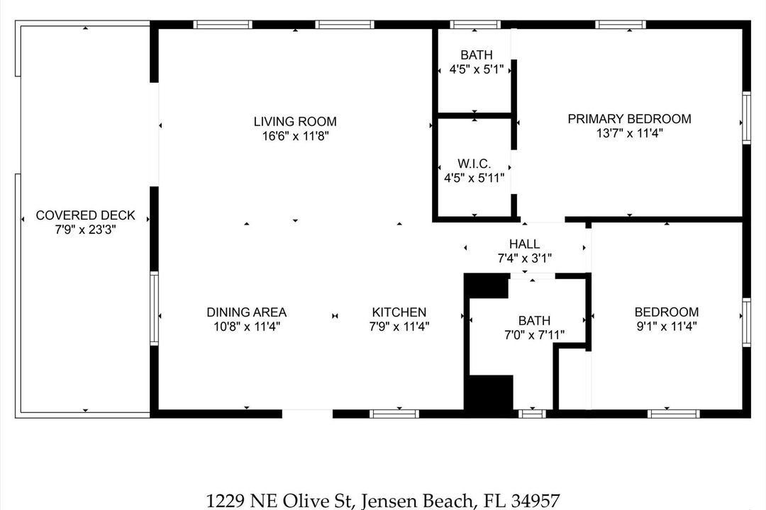 Active With Contract: $170,000 (2 beds, 1 baths, 1004 Square Feet)