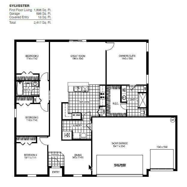 Active With Contract: $427,990 (4 beds, 2 baths, 1806 Square Feet)