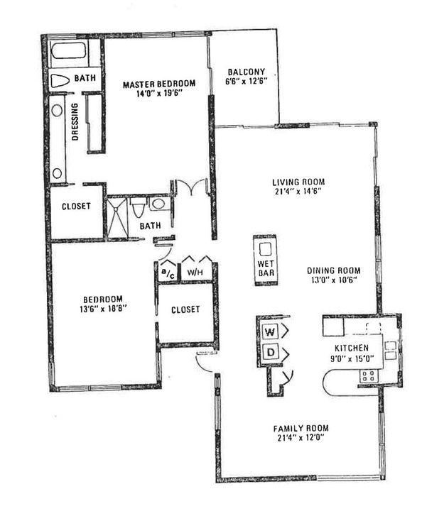 For Rent: $3,200 (2 beds, 2 baths, 2011 Square Feet)