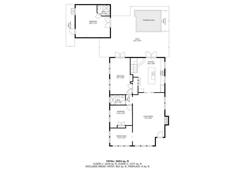 Activo con contrato: $2,850,000 (6 camas, 4 baños, 3515 Pies cuadrados)