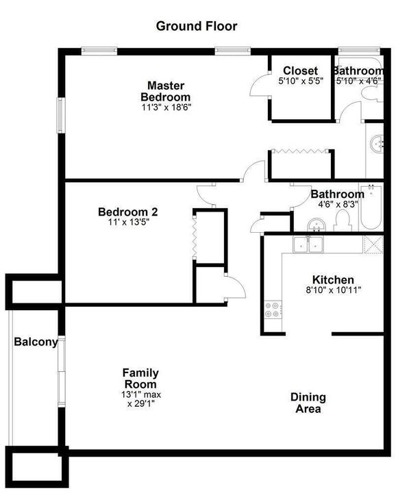 Active With Contract: $267,500 (2 beds, 2 baths, 1104 Square Feet)