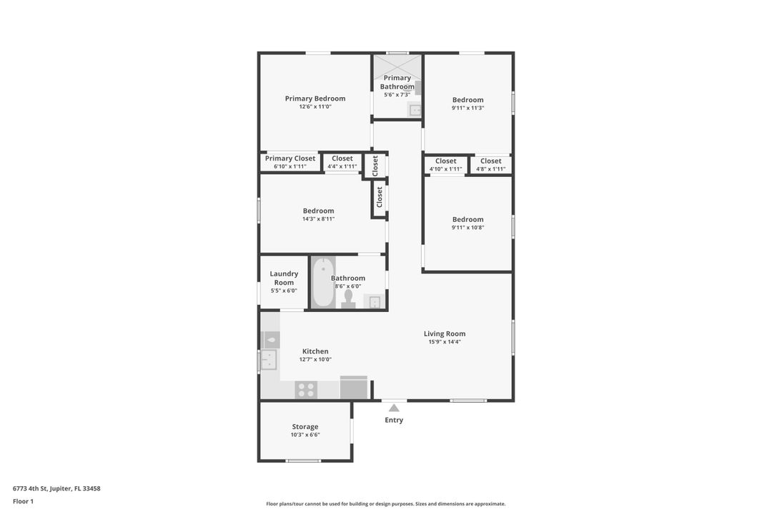 合同活跃: $550,000 (4 贝兹, 2 浴室, 1230 平方英尺)