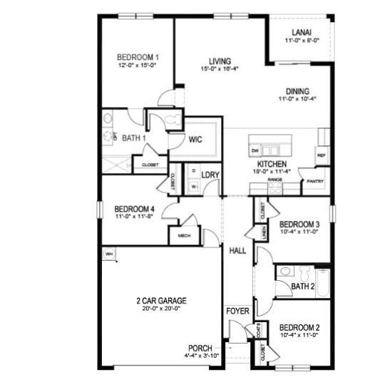 Под контрактом: $375,430 (4 спален, 2 ванн, 1828 Квадратных фут)