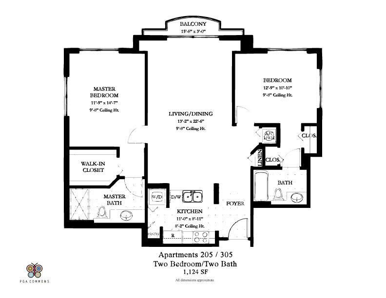 For Rent: $2,275 (2 beds, 2 baths, 1124 Square Feet)