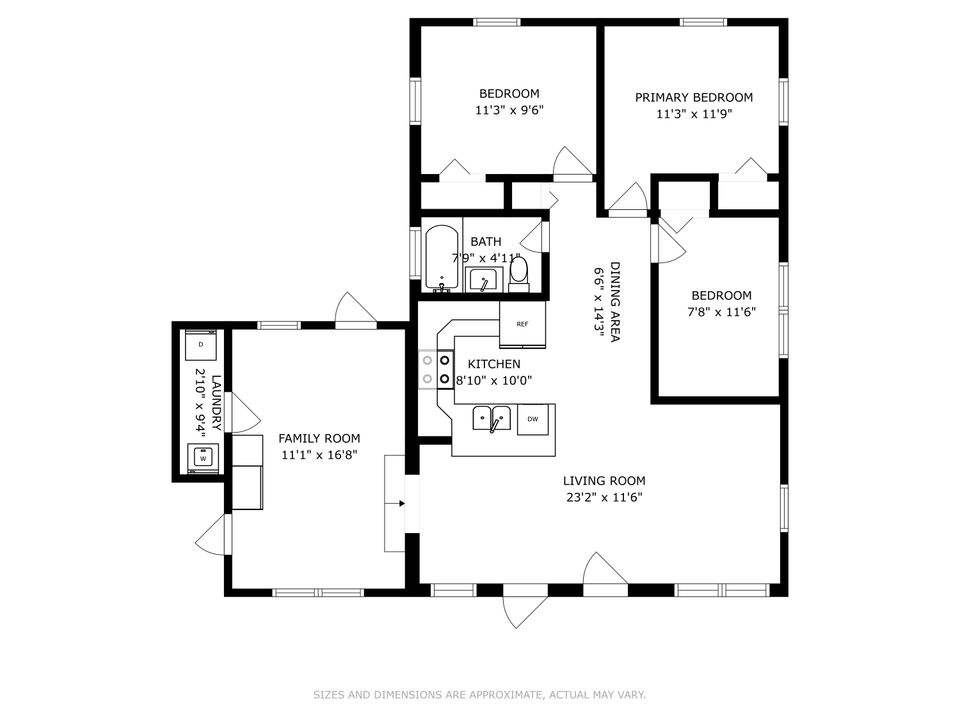 На продажу: $445,000 (3 спален, 1 ванн, 1196 Квадратных фут)