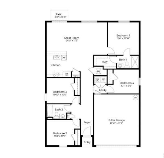 For Sale: $350,430 (4 beds, 2 baths, 1499 Square Feet)