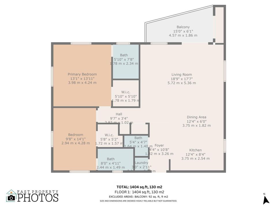 For Sale: $415,000 (2 beds, 2 baths, 1408 Square Feet)