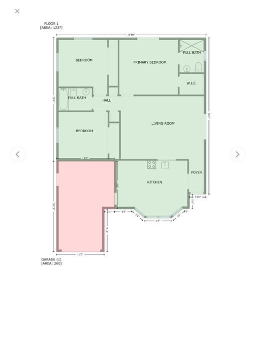 Activo con contrato: $416,000 (3 camas, 2 baños, 1261 Pies cuadrados)