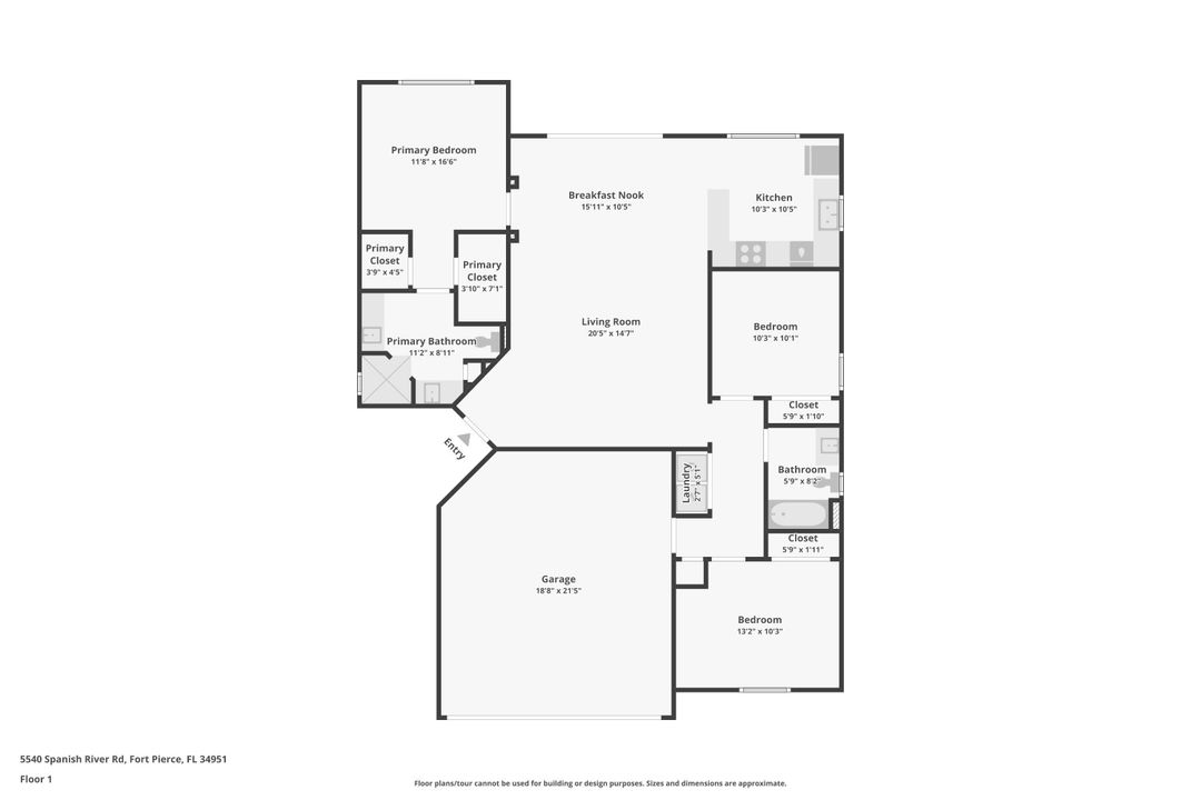 Active With Contract: $275,000 (3 beds, 2 baths, 1377 Square Feet)