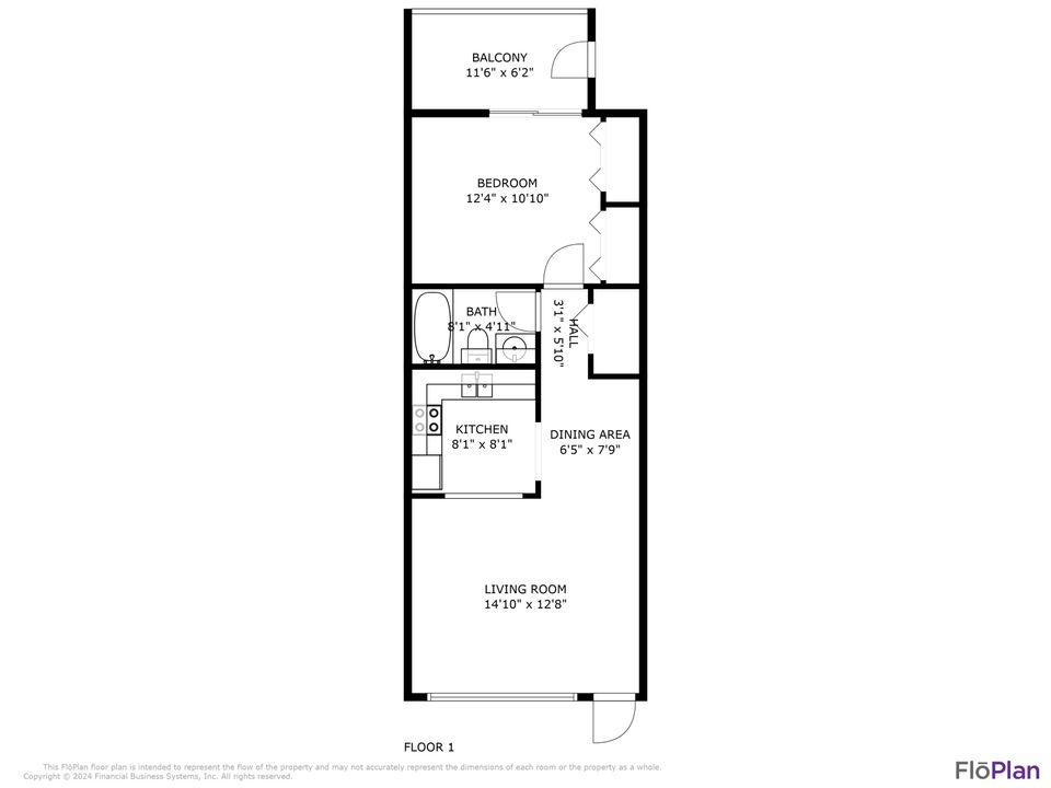 На продажу: $108,900 (1 спален, 1 ванн, 612 Квадратных фут)