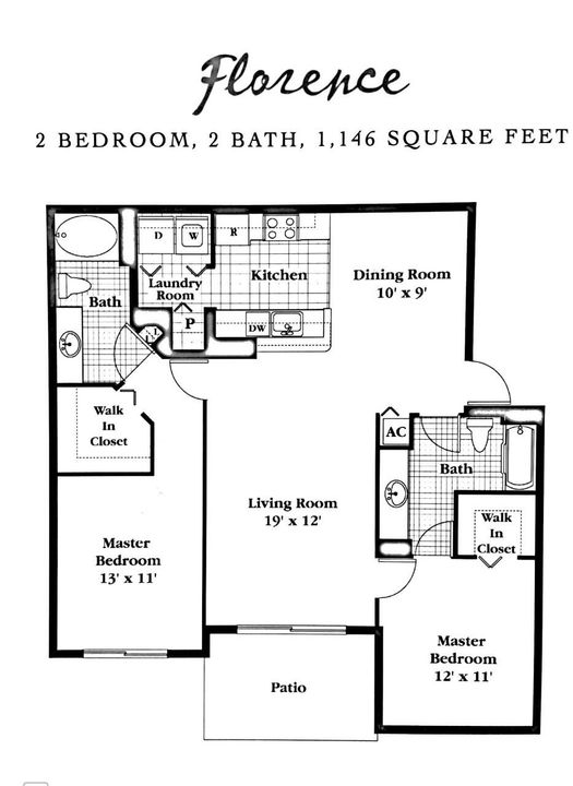 Active With Contract: $2,550 (2 beds, 2 baths, 1146 Square Feet)