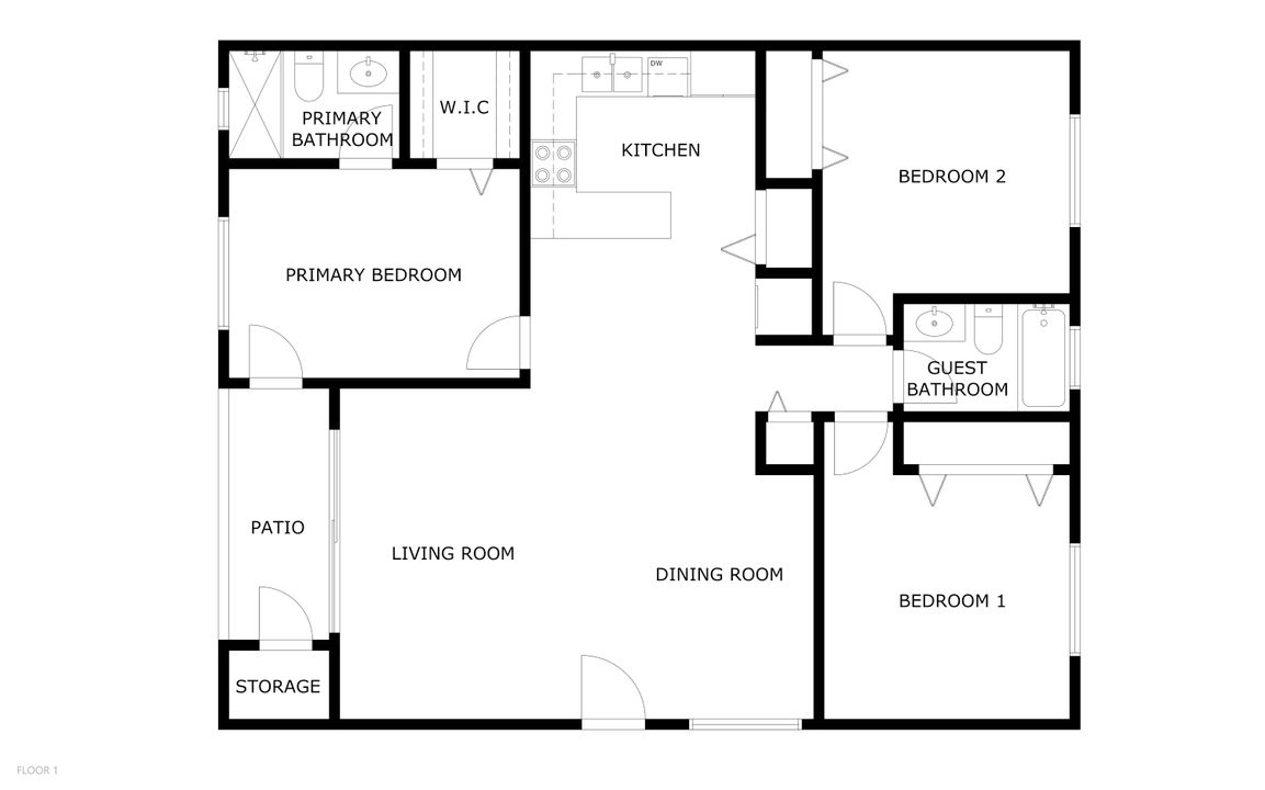 Active With Contract: $198,900 (3 beds, 2 baths, 1116 Square Feet)