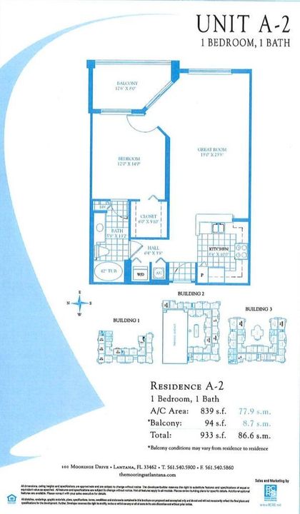 В аренду: $2,500 (1 спален, 1 ванн, 839 Квадратных фут)