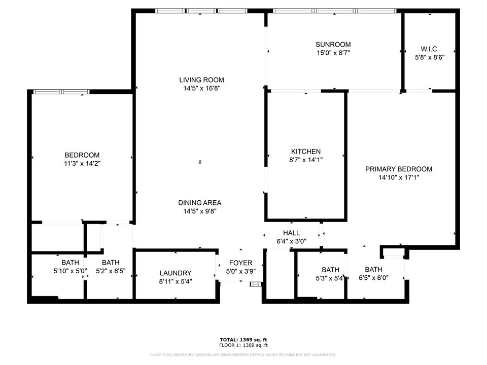 For Sale: $330,000 (2 beds, 2 baths, 1476 Square Feet)