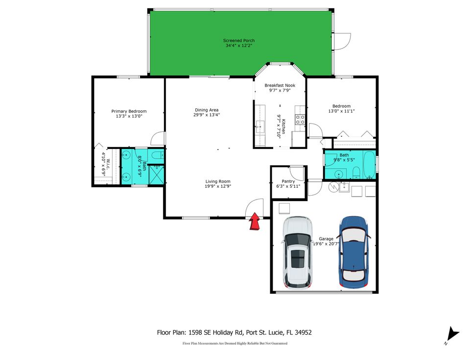 For Sale: $375,000 (2 beds, 2 baths, 1322 Square Feet)