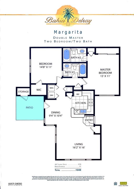 В аренду: $2,475 (2 спален, 2 ванн, 948 Квадратных фут)