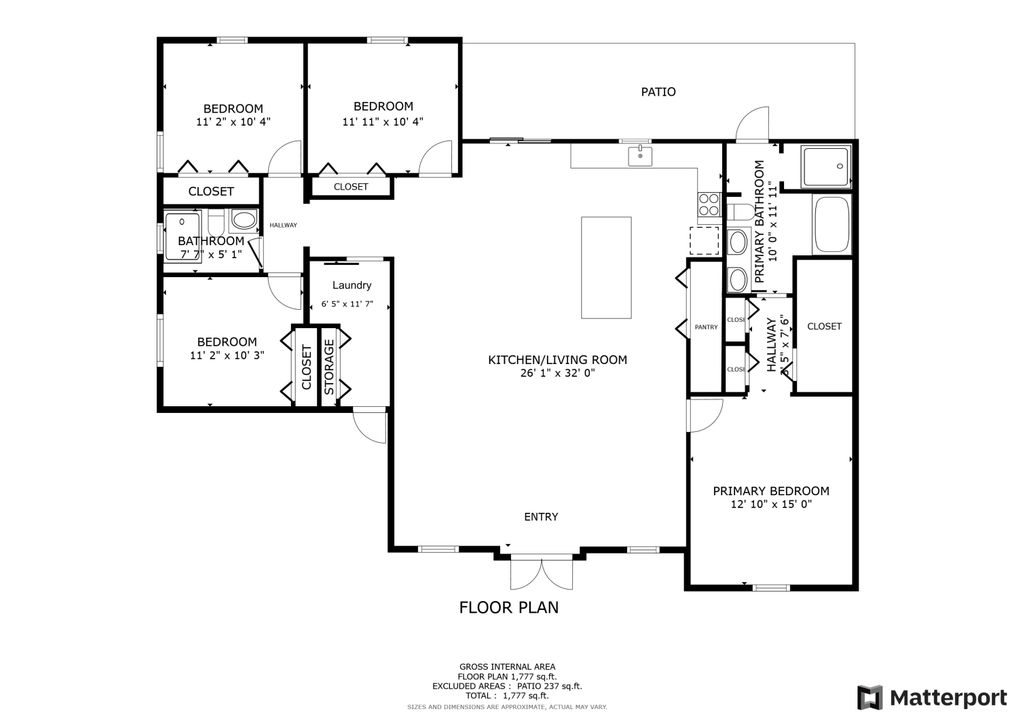 На продажу: $449,000 (4 спален, 2 ванн, 1873 Квадратных фут)