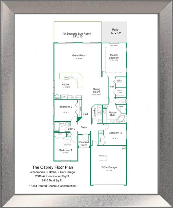 En Venta: $550,000 (4 camas, 2 baños, 2380 Pies cuadrados)