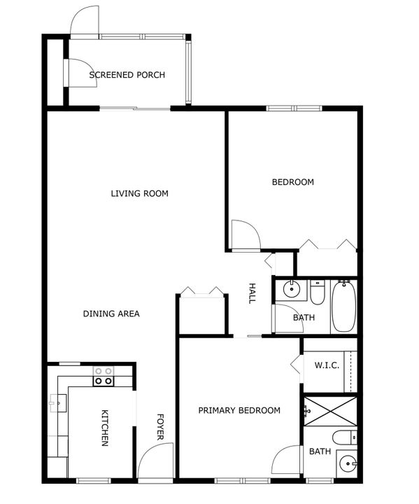 For Sale: $185,000 (2 beds, 2 baths, 924 Square Feet)