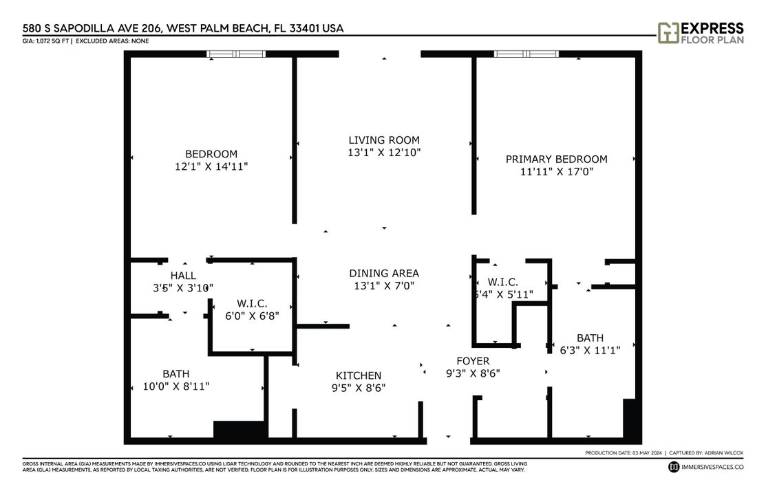 For Rent: $5,250 (2 beds, 2 baths, 1134 Square Feet)