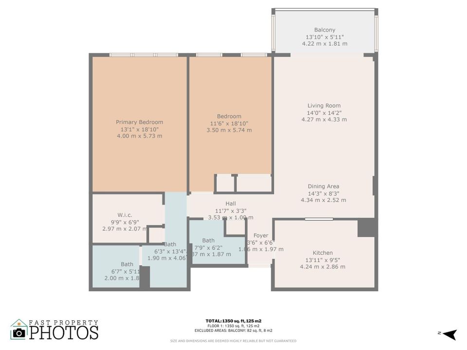 For Sale: $535,000 (2 beds, 2 baths, 1330 Square Feet)