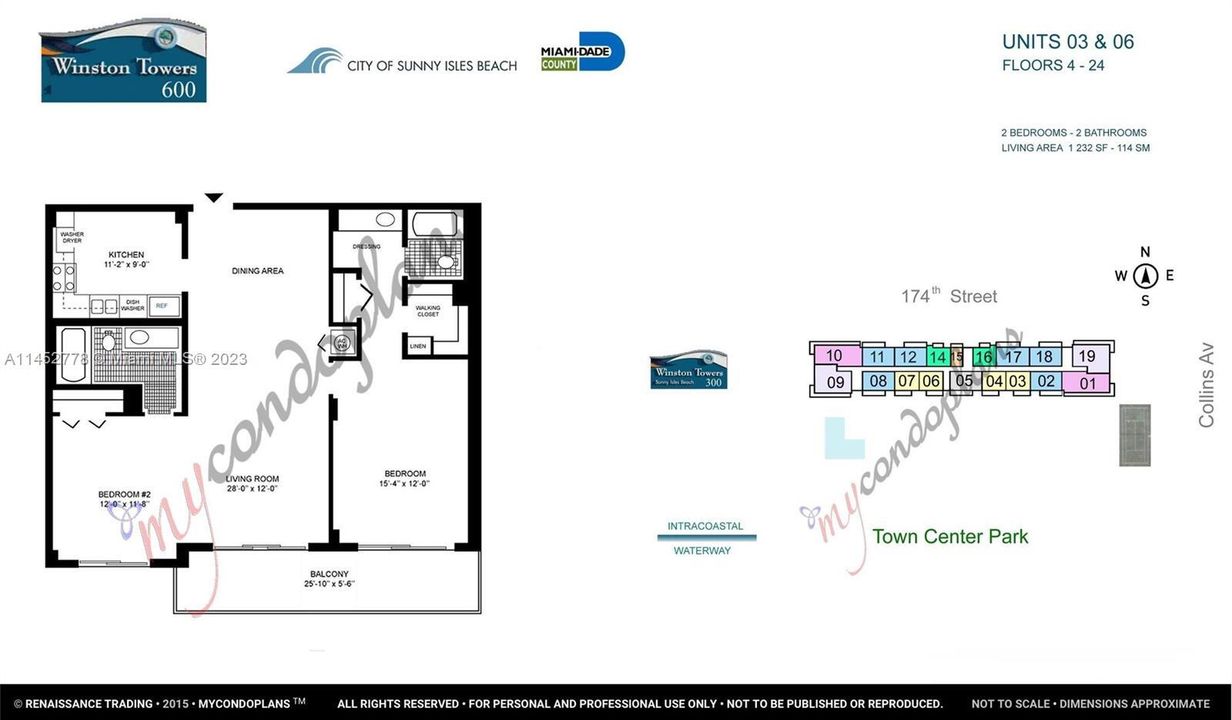 Active With Contract: $2,200 (2 beds, 2 baths, 1232 Square Feet)