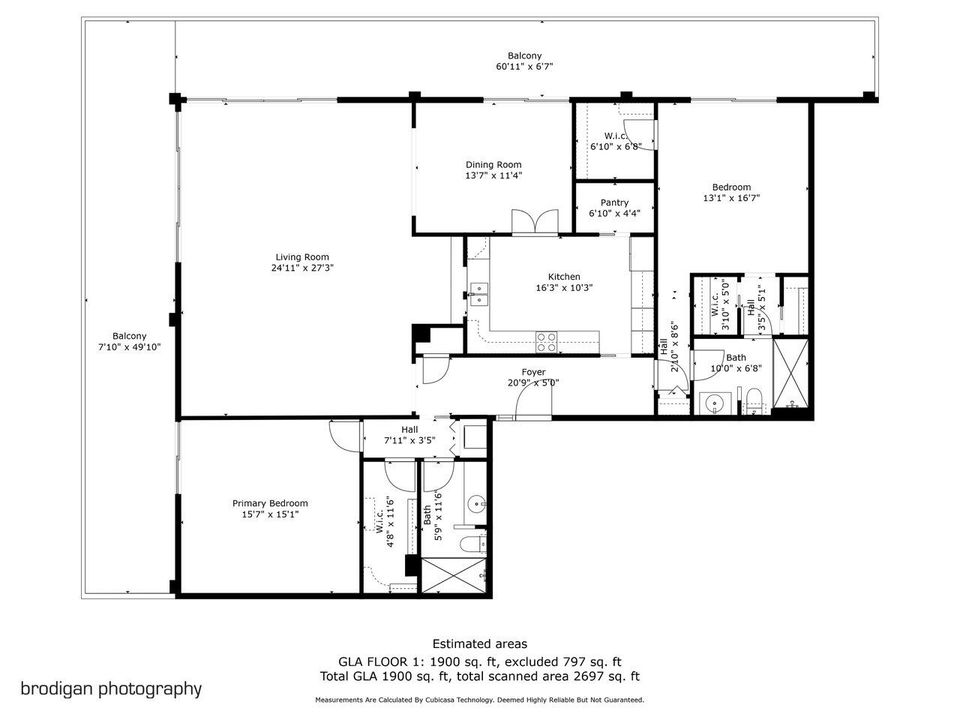 For Sale: $2,750,000 (2 beds, 2 baths, 1949 Square Feet)