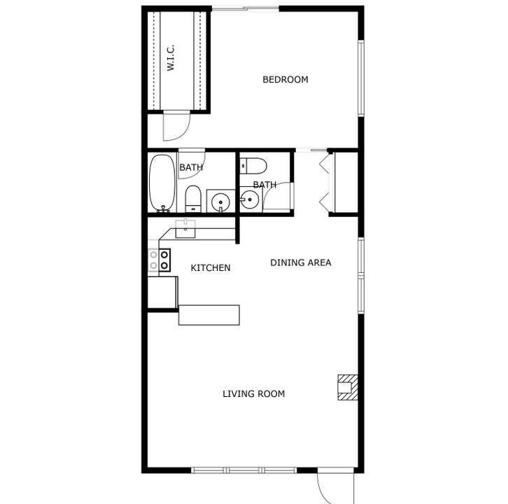 For Sale: $109,000 (1 beds, 1 baths, 684 Square Feet)