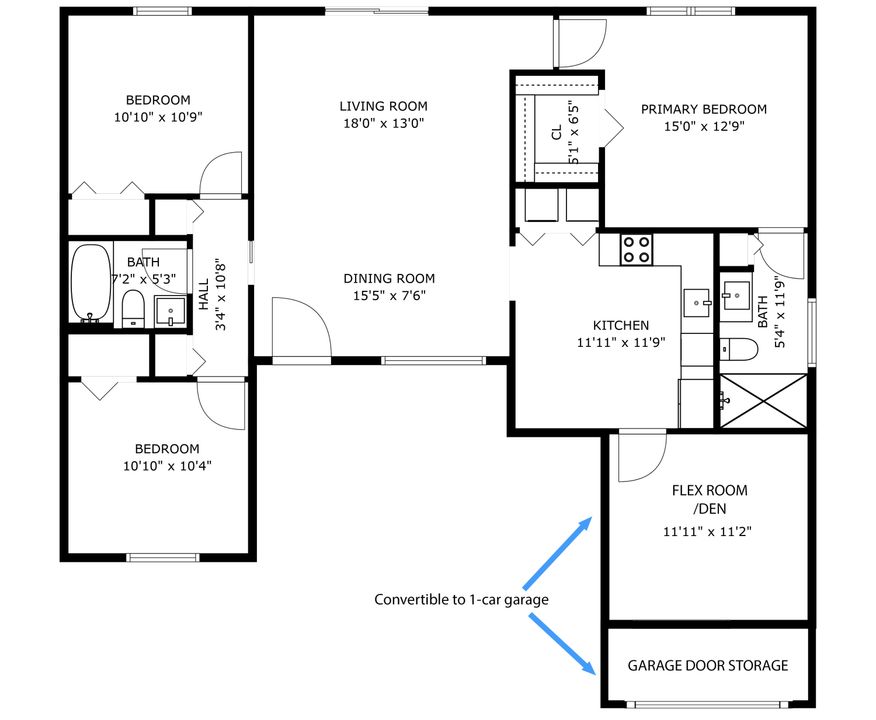 For Sale: $599,000 (3 beds, 2 baths, 1336 Square Feet)