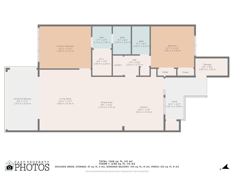 For Sale: $339,000 (2 beds, 2 baths, 1222 Square Feet)