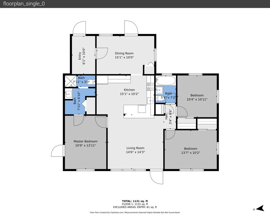 Active With Contract: $459,000 (3 beds, 2 baths, 1270 Square Feet)