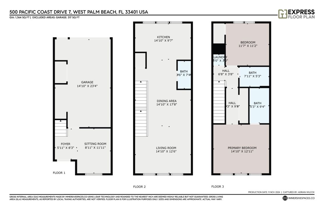 For Rent: $2,550 (2 beds, 2 baths, 1326 Square Feet)