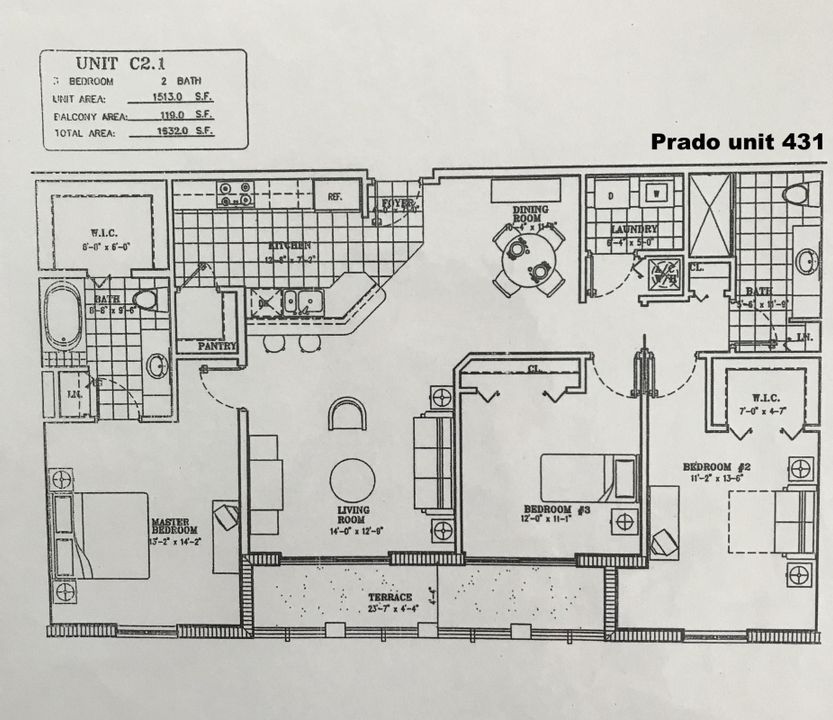 For Rent: $3,950 (3 beds, 2 baths, 1513 Square Feet)