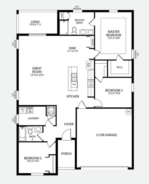 На продажу: $409,000 (3 спален, 2 ванн, 1616 Квадратных фут)