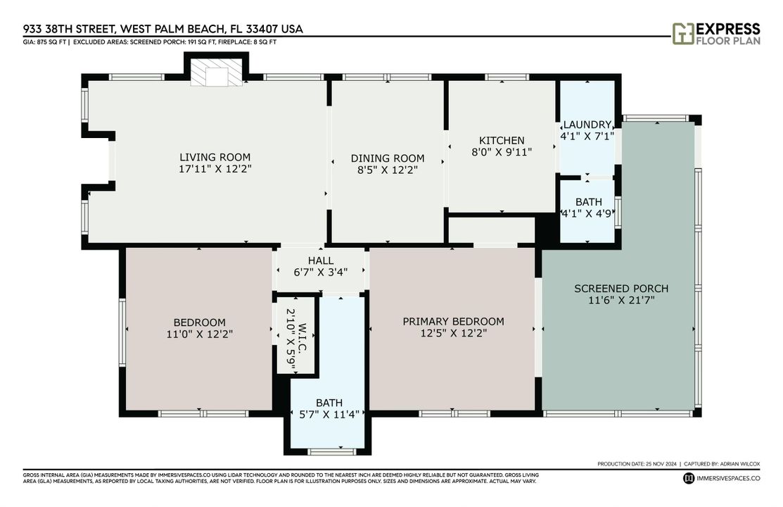 For Sale: $445,000 (2 beds, 1 baths, 947 Square Feet)