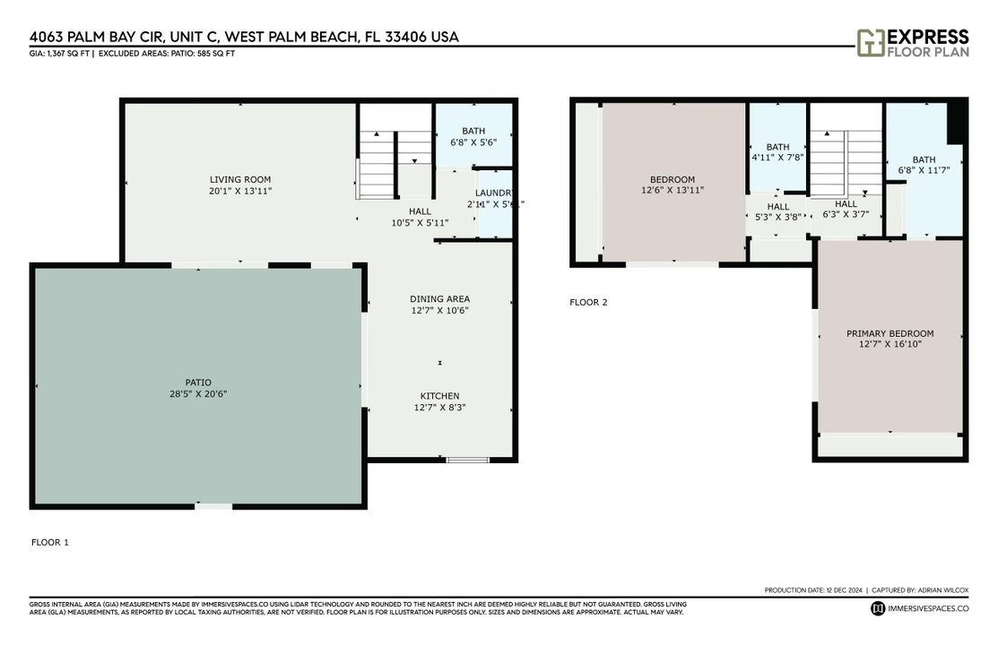 For Sale: $349,000 (2 beds, 2 baths, 1468 Square Feet)