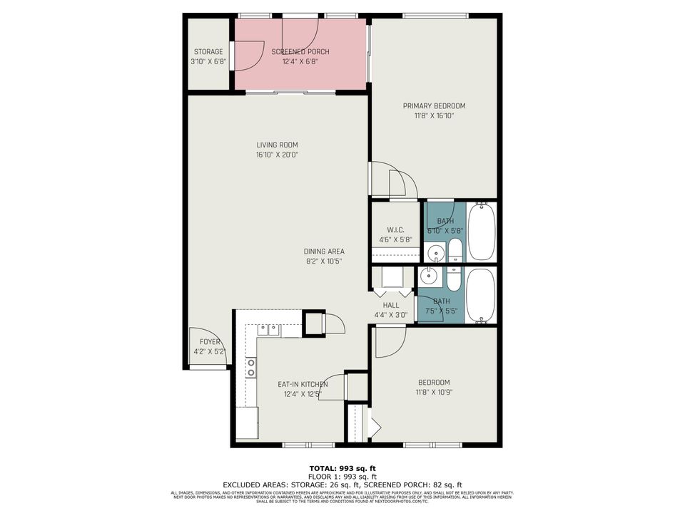 For Sale: $227,000 (2 beds, 2 baths, 1060 Square Feet)